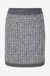 Selected FEMME - Kjol slfSine Short Knit Skirt - Grå