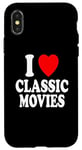 iPhone X/XS I Heart (Love) Classic Movies Old Retro Timeless Case