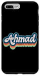 Coque pour iPhone 7 Plus/8 Plus Ahmad Prénom Garçon Style Vintage Années 70 80 Personnalisé