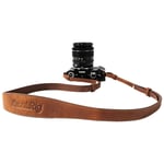 SmallRig 5209 Universal Leather Camera Shoulder Strap -kamerarem, brun