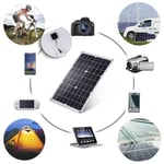 Marine Boat Solar Battery Charger Power Bank Battery Cells Solar Panel Kit