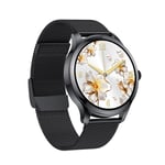 Montre Connect¿¿E Pour Les Femmes",¿¿Tanche Conforme ¿¿ La Norme Ip68,Bluetooth 5.2,Moniteur De Rythme Cardiaque,Rappel De S¿¿Dentarit¿¿,"Pour Les T¿¿L¿¿Phones Android Et Ios - Type Black Steel