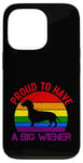 Coque pour iPhone 13 Pro Rainbow LGBT Love Weiners Dogs Love Love Funny Gay Man Pride Fun