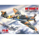 MESSERSCHMITT Bf 109F-4 WWII GERMAN FIGHTER KIT 1:48 ICM Kit Aerei Modellino