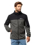 Jack Wolfskin Feldberg Sweat à Capuche M Veste Softshell, Slate, 3XL Homme