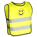 M-WAVE Le Gilet de securite reflechissant pour Enfant Accessoires Velo, Taille XXS-XS, Jaune