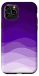 Coque pour iPhone 11 Pro Simple dégradé violet ondulé