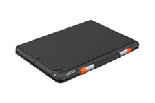 Logitech Slim Folio - tangentbord och foliefodral - QWERTZ - tysk - grafit Inmatningsenhet