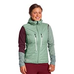 ORTOVOX Swisswool Piz Boè Vest W Manche Femme, Vert isar, S