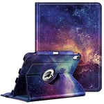 FINTIE Coque pour iPad Air 11 Pouces 2024 M2 / iPad Air 5 2022 / iPad Air 4 2020 10.9" - [Rangement de Stylet] Étui Rotatif à 360° Housse Pivotante Pochette Veille/Réveil Auto, Galaxies