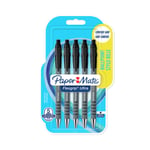 Paper Mate Flex Grip Black Ballpoint Pens - Pack of 5