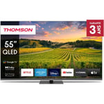 Thomson 55” (139 cm) QLED 4K UHD Google TV Pied pivotant 2024 -55QG5C14-