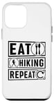 Coque pour iPhone 12 mini Eat Hiking Repeat - Amateur de randonnée en plein air en montagne