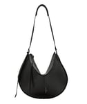 Liebeskind Naomi Natural Sheep-Hobo Sac à Dos, Femme, Noir, Medium (HxBxT 34.5cm x 43cm x 0.5cm)