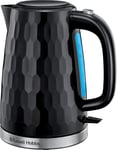 Russell Hobbs Honeycomb Electric 1.7L Cordless Kettle (Fast Boil 3KW, Black Prem