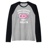 Violeta Personalized Very Demure Very Mindful Violeta Name Raglan Baseball Tee