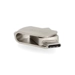 Nedis USB-C / USB-A Flash Drive 64GB - Sølv