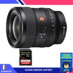 Sony FE 24mm f/1.4 GM + 1 SanDisk 32GB UHS-II 300 MB/s + Ebook 'Devenez Un Super Photographe' - Objectif Sony FE pour Sony Hybride