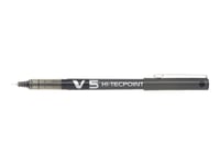 Pilot Hi-Tecpoint V5 - Rollerball-Penna - Svart - Vattenbaserat Bläck - 0.5 Mm - Extra Fin