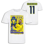 Zlatan Ibrahimovic t-shirt med Return of the king tryck White 120cl 5-6år