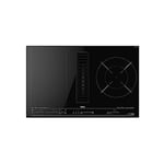 Teka MasterSense Air AFC 87628 MST Plaque à induction FullFlex avec hotte intégrée et zone poêle à paella, 4 zones, 8 fonctions directes, système Touch Control MultiSlider et fonction Fresh Air, noir