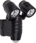 Meister 7490120 Projecteur extérieur LED 8 W à piles Détecteur de mouvement Portée 8 m Protection contre les projections d'eau 380 lm Lampe d'extérieur avec détecteur de mouvement Projecteur mural