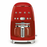 SMEG DCF02RDUK Freestanding Retro Drip Filter Coffee Machine - Red