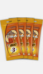 BIC 3 Sensitive Men's Disposable Razors - Bundle of 10 Packs of 4 - Total 40 Rzr