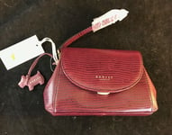 BNWT & Dust Bag RADLEY Waterloo Mini Flapover Leather Clutch Wristlet Bag