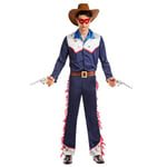 Boland - Costume Cowboy pour hommes, 4 pièces, costume de carnaval pour une fête à thème, Halloween ou le carnaval, Far West