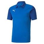 PUMA Men's teamGOAL 23 Sideline Polo T-Shirt, Electric Blue Lemonade-Team Power Blue, X-Large