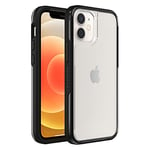 LifeProof pour Apple iPhone 12 mini, Coque fine et transparente antichoc, Série SEE, Black Crystal - Transparent/Noir