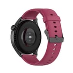 Huawei Watch GT2 46mm / Huawei Watch GT 46mm - Silikon klockarmband 22 mm - Vinröd