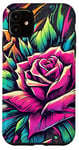 iPhone 11 Floral Rose Botanical Art, Vibrant Street Style, Love Roses Case