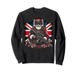 Patriotic British Santa Soldier Royal Christmas Military Sweatshirt