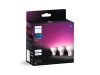 Philips Hue - White and Color Ambiance GU10 5.7W Smarte Lyspærer - 3-pakning