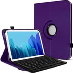 Étui De Protection Violet Avec Clavier Bluetooth Pour Danew Dslide 1020 Pro