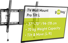 49929 Pro Support Mural Tv Inclinable Pour Ecrans Et Televiseurs De 37-70 Pouces(94-178Cm)Fixation Murale Tv Avec Une Capacite De Charge Max.70 Kg Accroche Television Mural Vesa 200X200