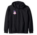 Kewpie Baby Witch Spider Magic Spell Tattoo Flash Zip Hoodie