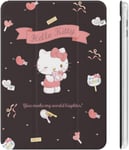 Hello Kitty Cute Ipad Case 2020 Matériau Tpu Antichoc Réglage Automatique De L'angle De Veille/Réveil Mignon Transparent Housse De Protection 10.2in