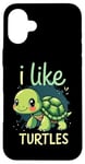 iPhone 16 Plus I Like TURTLES Cartoon Turtle Case