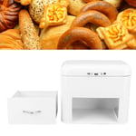 Milky White Household Iron Bread Bin with 2 Shelves for Bread Storage