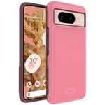 TUDIA DualShield Grip Designed for Google Pixel 8 Case (2023), [MergeGrip] Military Grade Dual Layer Shockproof Slim Tough Non-Slip Heavy Duty Protective Phone Case Cover (Smokey Pink)