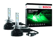 Bosch ~H7 LED Gigalight - lampes de phare auto - 12V 30W, blanc froid 6000K - lot de 2 lampes LED - usage hors routes ouvertes uniquement