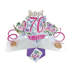 Happy 70th Birthday Pop-Up Greeting Card Original Second Nature 3D Pop Up Cards