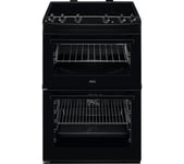 AEG SurroundCook CIX6500ABB 60 cm Electric Ceramic Cooker - Black, Black