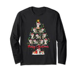 Cat Xmas Lighting Santa Cat Christmas Tree Long Sleeve T-Shirt