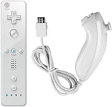 Wii Remote Controller And Nunchuk, Remote Control For Wii, Remote Control And Nunchuck, Controller Set Combo For Classic Wii And Wii U Games