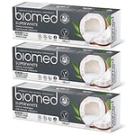 Biomed Superwhite Natural Coconut Toothpaste for Gentle Whitening, Tropical - g
