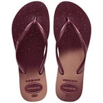 Havaianas Women's Slim Gloss Flip-Flop, Purple Soil, 1-2 UK